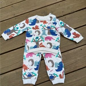 M&S Colorful Animal Print Baby Outfit 9-12 months